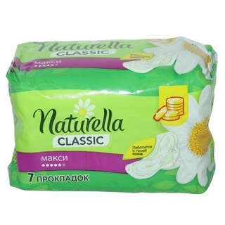 Прокладки NATURELLA Classic с крылышками Camomile Maxi Single 7шт